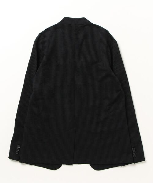 完売品【HIGH STREET】　サッカーストライプジャケット HIGH STREET∴サッカーストライプノーカラージャケット / HIGH
