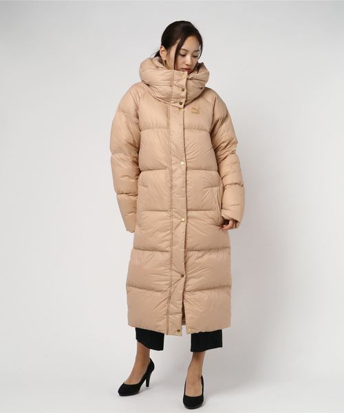 puma longline down jacket