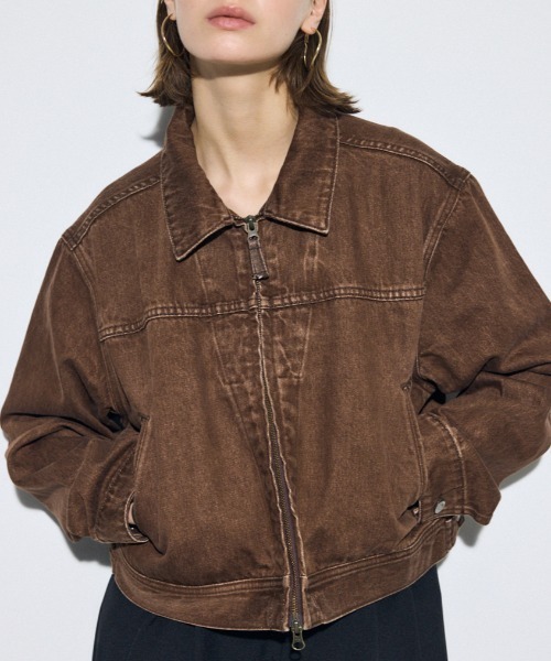 AZUL BY MOUSSY | 【サイズ,身長別画像あり】AZUL DENIM ダブルジップ