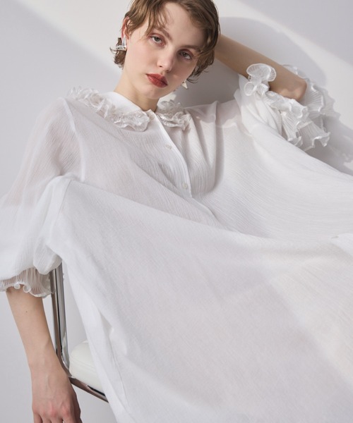 PERNA | ボリュームフリルナイティードレス - Buyee, an Online Proxy