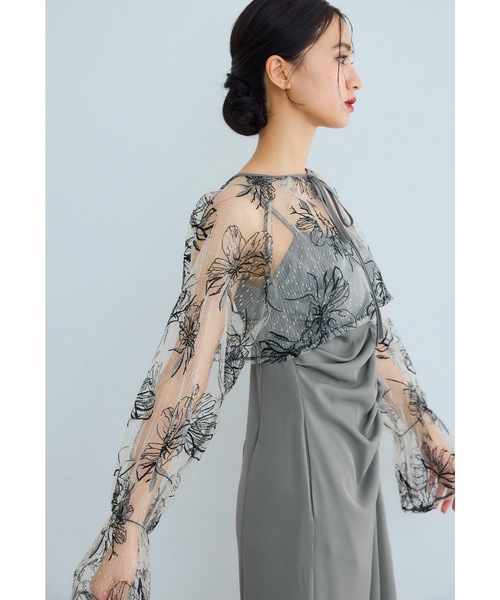 NIANA | Many wayゴールドフラワードレス 2点セット ボレロ キャミ