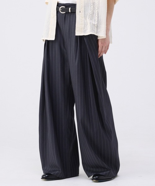 パンツ 3TUCK WIDE BALLOON TROUSERS SOERTE | 3TUCK WIDE BALLOON TROUSERS / 3タックワイドバルーン