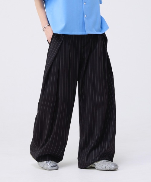 パンツ 3TUCK WIDE BALLOON TROUSERS SOERTE | 3tuck wide balloon trousers / 3タックワイドバルーン