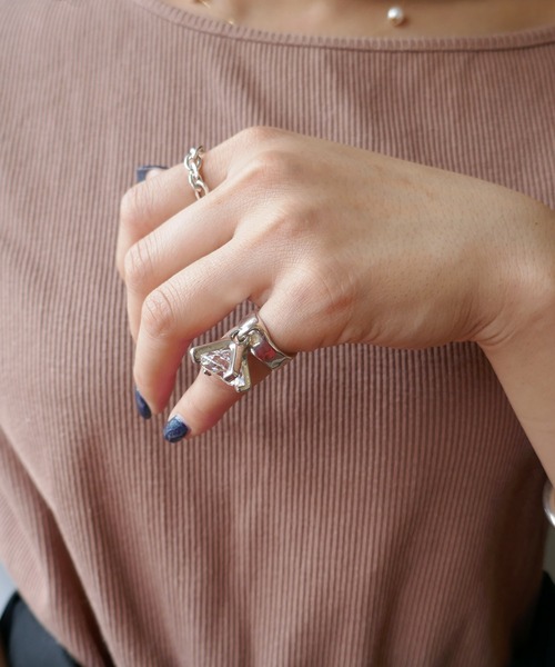 E.M. | ボリュームジルコニアピンキーリング - Buyee, an Online Proxy