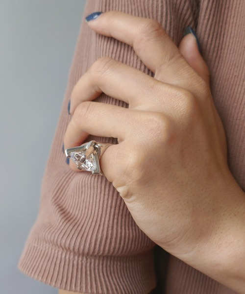 E.M. | ボリュームジルコニアピンキーリング - Buyee, an Online Proxy