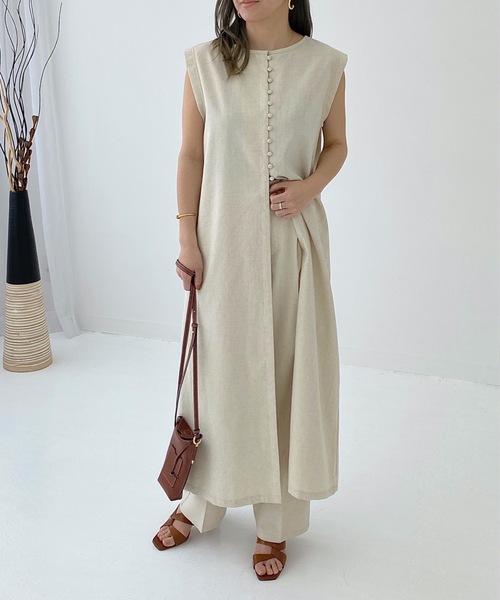 Stylesea リネンライクジレスリットワンピース Buyee An Online Proxy Shopping Service Shop At Zozotown Bot Online