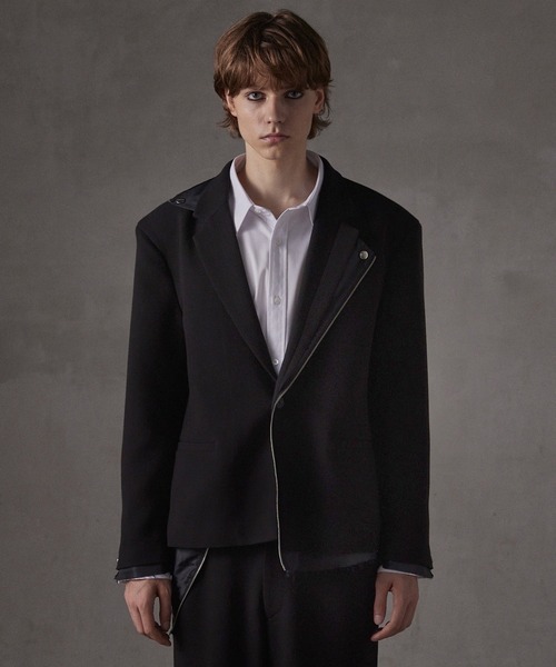 Casper John レイヤードテーラードジャケット（レザー） Casper John