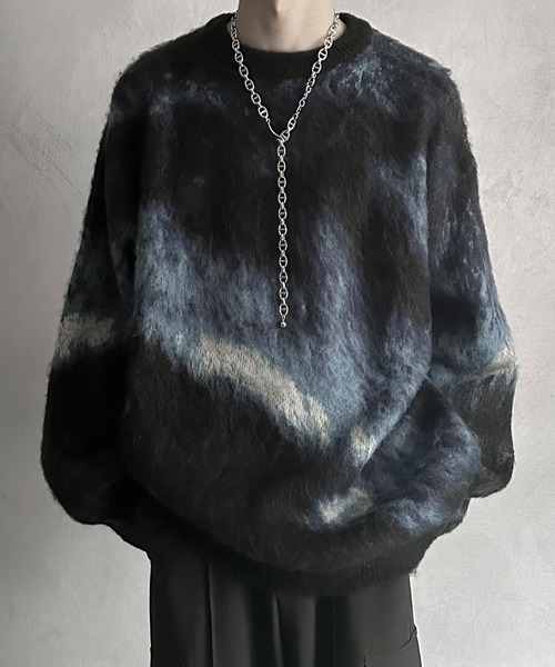 SERACE | 【SERACE】Loose silhouette abstract shaggy knit / ルーズ