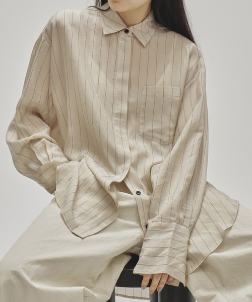 TODAYFUL ストライプシルキーシャツ TODAYFUL | 【TODAYFUL/トゥデイフル】Stripe Silky Shirts/ストライプ