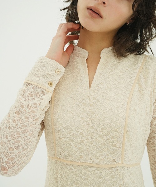 CLANE クラネ CHECK PIPING ONE PIECE CLANE CHECK PIPING ONE PIECE clane PIPING LINE ONE PIECE CLANE