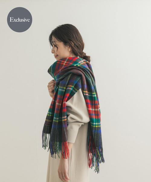 TWEED MILL | 『一部別注カラー』TWEED MILL Lambswool Stole - Buyee