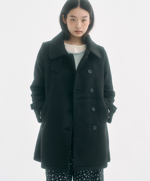 ジャケット・アウター 2way round collar middle coat FEKETE | 2way round collar middle coat / 2WAYラウンドカラーPコート