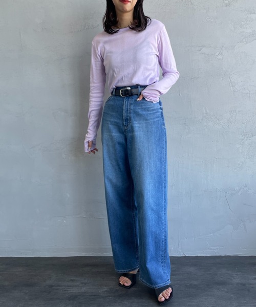 YANUK JOAN 別注JEANS FACTORYハイウエスト ワイドデニム YANUK | [YANUK/ヤヌーク] 別注 JOAN for JEANS FACTORY ハイウエスト