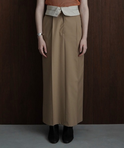 CLANE | 2WAY FOLD MARVELT SKIRT - Buyee, an Online Proxy Shopping 