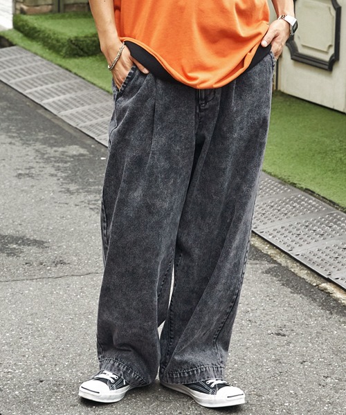 バルーンデニムパンツ CAMBIO ジーンズ mp12370- デニム変形ブッシュバルーンパンツ