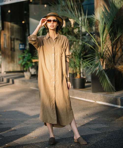 Munich 40ｓフレンチリネンマキシシャツワンピース リゾート マキシワンピース Buyee An Online Proxy Shopping Service Shop At Zozotown Bot Online