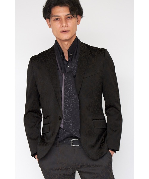 トルネードマート　エンボストスカーナムートンブルゾン　レザー　フード収納　黒　L トルネードマート エンボストスカーナムートンブルゾン レザー フード