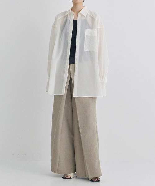 トップス todayful Organdy Over Shirts TODAYFUL | 【TODAYFUL/トゥデイフル】Organdy Over Shirts