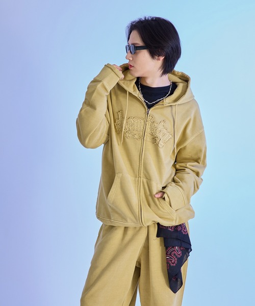 SEDACLE | ピグメント加工ジップパーカー 【SETUP着用可能