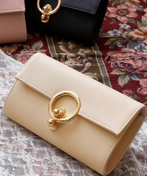 POURVOUS | リングクリップクラッチバッグ お呼ばれ 結婚式