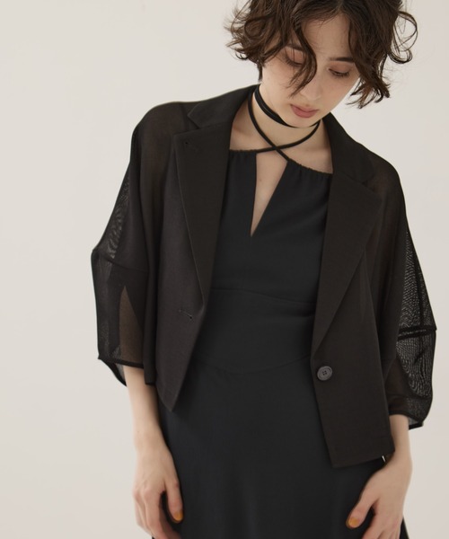 CLANE クラネ　MESH LANTERN JACKET CLANE/クラネ】MESH LANTERN JACKET/メッシュランタンジャケット