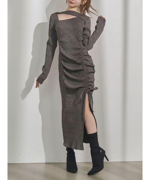 EATME | デコルテリブギャザーワンピース - Buyee, an Online Proxy