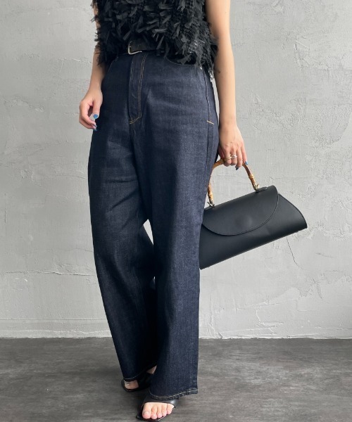 美品！ヤヌーク　ボーイズストレートLEA ロング丈57141230 OWI 25 YANUK ヤヌーク】ボーイズストレートLEA | ANNE onlinestore - アンネ