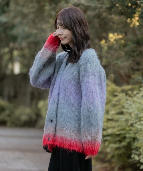 【GRANCY】 ディストラクションデザインビッグカーディガン Sサイズ GRANCY（グランシー）の「【GRANCY】DestructionDesign