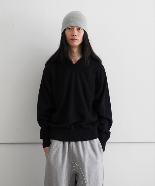 トップス KAIKO V NECK SWEATER KAIKO【カイコー】supima v neck sweater 
