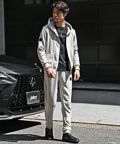 SOMEDIFF | 【SOMEDIFF】フェイクスウェードラインセットアップ メンズ