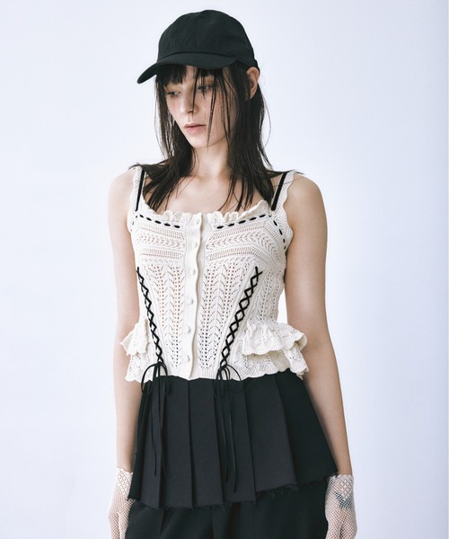 tanakadaisuke China button camisole キャミ tanakadaisuke