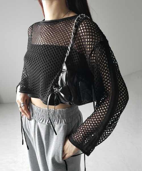 ME+EM SELECT | ※※【 2WAY 】シャーリングストラップリボンショート