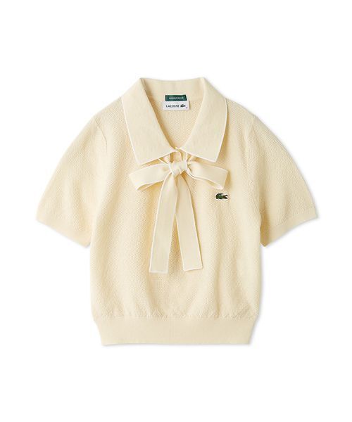 新品未使用 LACOSTE ボウタイポロニットプルオーバー ホワイト SNIDEL | LACOSTE/ボウタイポロニットプルオーバー - Buyee, an Online
