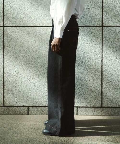 CAMPHOR WOOD | 【 CamphorWood × Wrangler 】front zip wide baggy