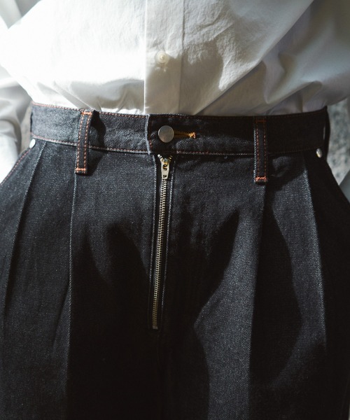 CAMPHOR WOOD | 【 CamphorWood × Wrangler 】front zip wide baggy