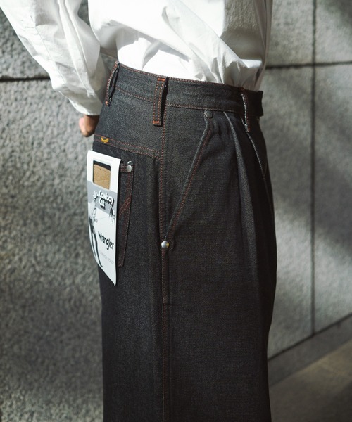 CAMPHOR WOOD | 【 CamphorWood × Wrangler 】front zip wide baggy