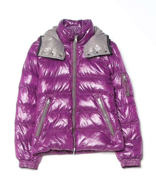 ★ チップス様　デュベティカ　ダウンジャケット　❤︎クマドゥエ♡パープルピンク　L ☆ チップス様 デュベティカ ダウンジャケット ❤︎クマドゥエ