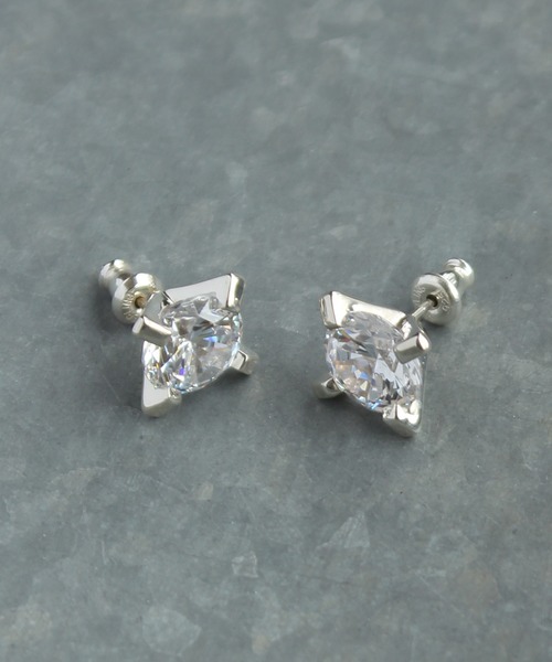 e.m. ジルコニア2wayピアス 2Pset ジルコニアピアス(L)（ピアス（両耳用））｜e.m.