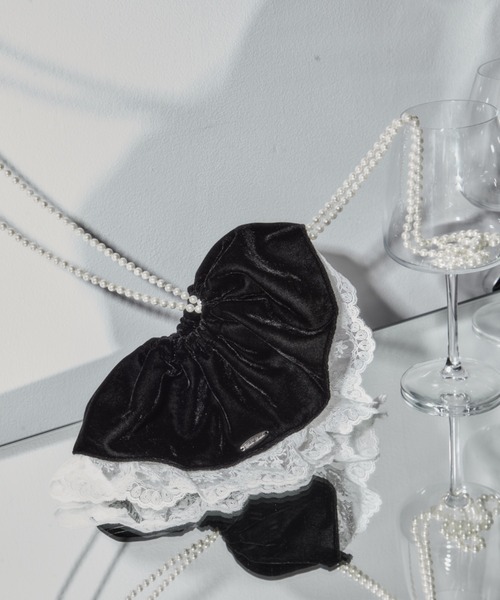 tanakadaisuke ベロアリボン ブラウン tanakadaisuke ヘアクリップ