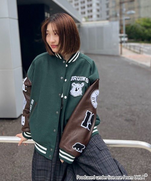 定価以下 新品タグ付SNIDEL UCLA×ナツメグコラボスタジャンBLK 0 SNIDEL | 【UCLA×NUTMEG】コラボスタジャン - Buyee, an Online Proxy