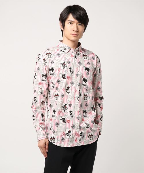 Rovtski Rovtski 森アリス顔犬総柄シャツ 2s Buyee日本代购服务 于zozotown购物 Bot Online
