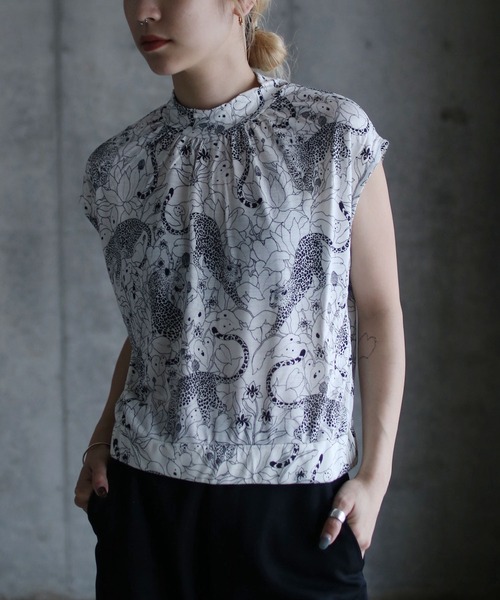 G.V.G.V. | LEOPARD PRINT FRENCH SLV TOP - Buyee, an Online Proxy