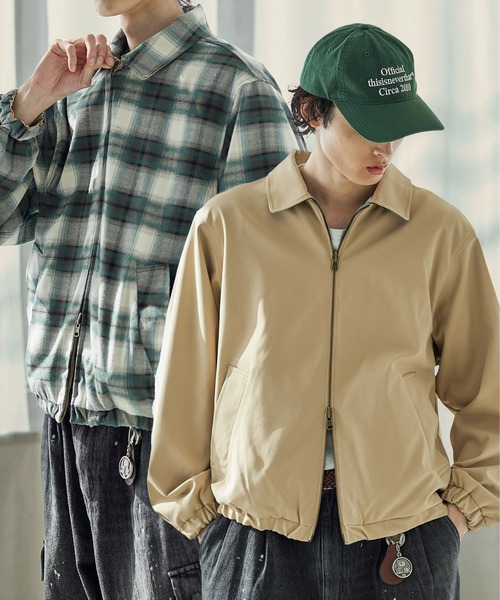 bleme ジャケット BLEME | リバーシブル ダブルジップ ハリントンジャケット - Buyee, an
