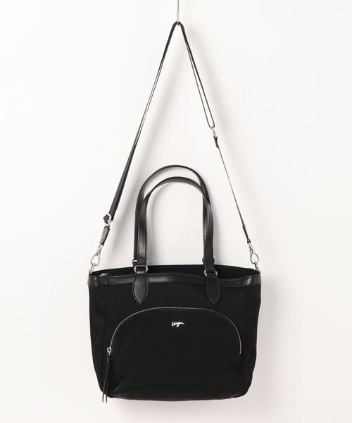 ウンガロ ungaro ナイロン フォーマル ハンドバッグ 黒（U BY UNGARO 