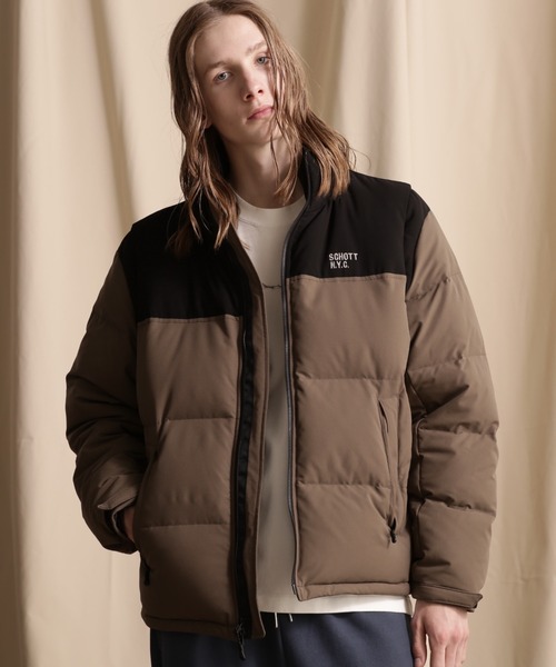 Schott/ショット/2WAY 2TONE DOWN JACKET SCHOTT | Schott/ショット/2WAY 2TONE DOWN JACKET/2ウェイ 2