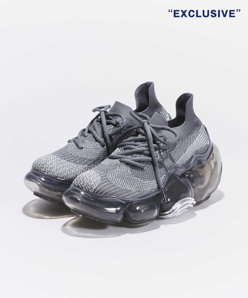 grounds MOOPIE GLITTER ブラック/グリッター grounds/グラウンズ】MOOPIE GLITTER for THE TOKYO/別注/スニーカー