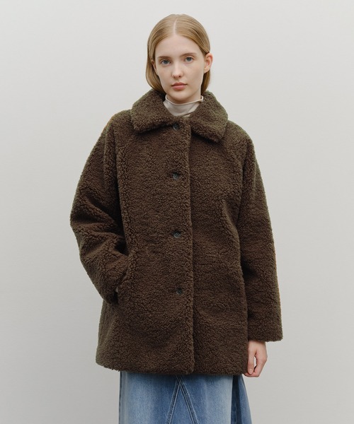 MARITHE FRANCOIS GIRBAUDフリル コート アルパカ モヘヤ MARITHE + FRANCOIS GIRBAUD | W MID SHEERING FUR COAT - Buyee, an