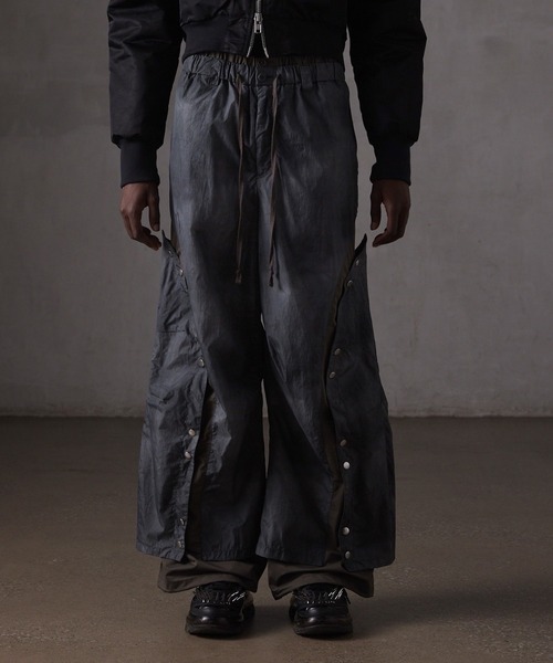 GRANCY チュールレイヤードデザインスラックス GRANCY】Tulle Layereddesign Slacks / チュール レイヤード