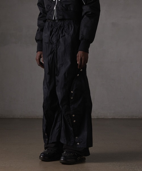 GRANCY | 【GRANCY】Button Layered Design Nylon Pants / ボタン