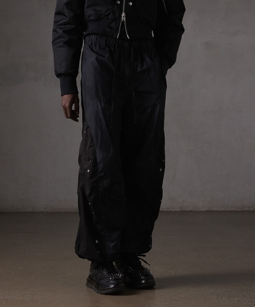 GRANCY | 【GRANCY】Button Layered Design Nylon Pants / ボタン